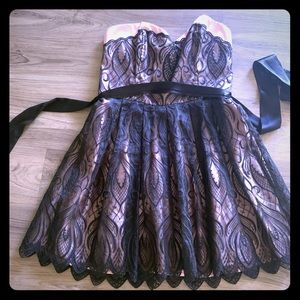 Strapless Bebe cocktail dress